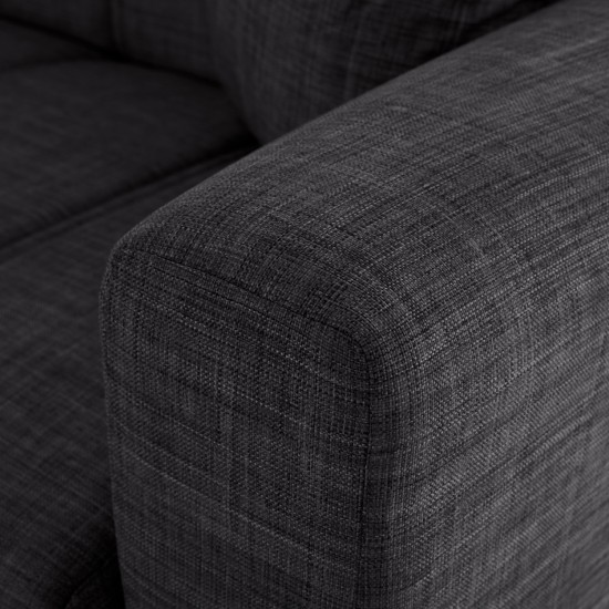 ΚΑΝΑΠΕΣ ΚΡΕΒΑΤΙ ΤΡΙΘΕΣΙΟΣ ΓΚΡΙ 215x80x77 εκ.