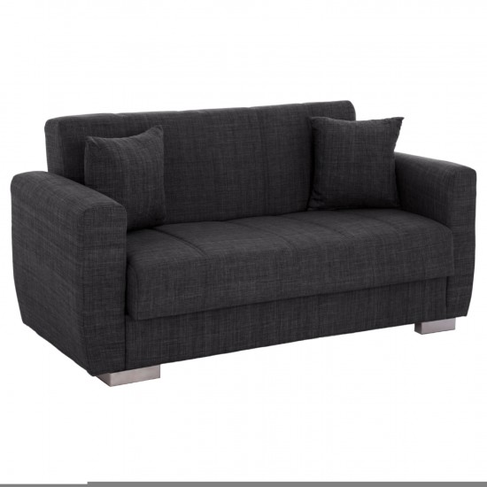 ΚΑΝΑΠΕΣ ΚΡΕΒΑΤΙ ΔΙΘΕΣΙΟΣ ΓΚΡΙ 15x84x88 εκ.