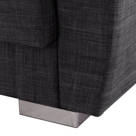 ΚΑΝΑΠΕΣ ΚΡΕΒΑΤΙ ΔΙΘΕΣΙΟΣ ΓΚΡΙ 15x84x88 εκ.