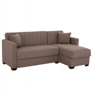 ΚΑΝΑΠΕΣ ΚΡΕΒΑΤΙ GHUFRAN ΓΩΝΙΑ ΑΝΑΣΤΡΕΨΙΜΗ ΚΑΦΕ 200x133x77Yεκ.