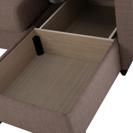 ΚΑΝΑΠΕΣ ΚΡΕΒΑΤΙ GHUFRAN ΓΩΝΙΑ ΑΝΑΣΤΡΕΨΙΜΗ ΚΑΦΕ 200x133x77Yεκ.