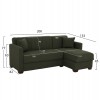 ΚΑΝΑΠΕΣ ΚΡΕΒΑΤΙ GHUFRAN ΓΩΝΙΑ ΑΝΑΣΤΡΕΨΙΜΗ DARK OLIVE 200x133x77Yεκ.