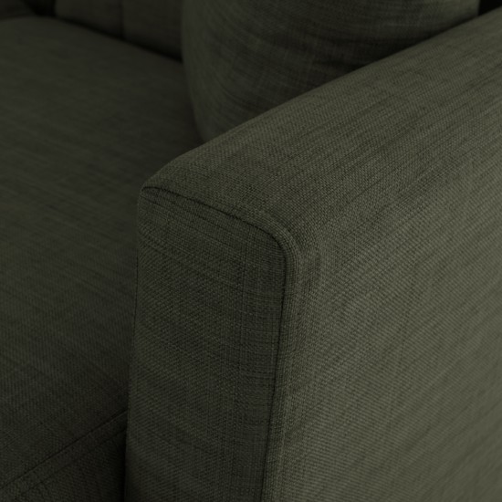 ΚΑΝΑΠΕΣ ΚΡΕΒΑΤΙ GHUFRAN ΓΩΝΙΑ ΑΝΑΣΤΡΕΨΙΜΗ DARK OLIVE 200x133x77Yεκ.
