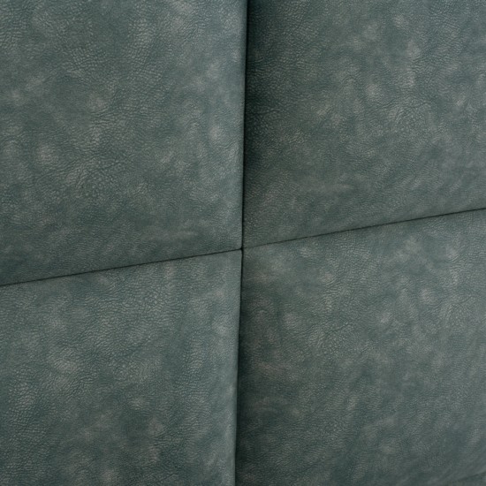 ΚΡΕΒΑΤΙ MILO ΑΠΟ ΠΡΑΣΙΝΟ ΥΦΑΣΜΑ ΤΥΠΟΥ NUBUCK ΓΙΑ ΣΤΡΩΜΑ 120x200 εκ.