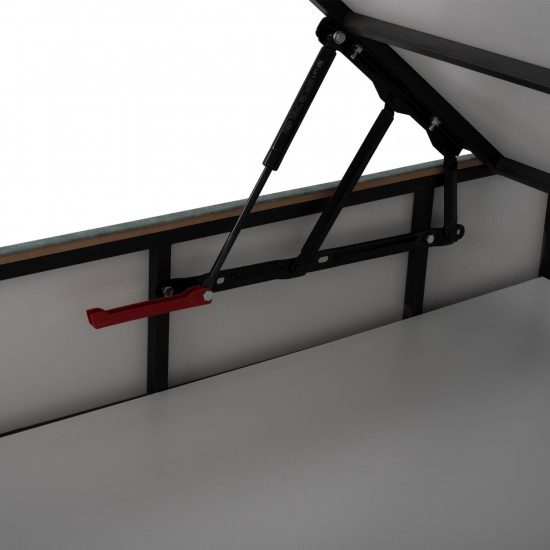 ΚΡΕΒΑΤΙ MILO ΜΕ ΑΠΟΘΗΚΕΥΤΙΚΟ ΠΡΑΣΙΝΟ ΥΦΑΣΜΑ τύπου NUBUCK ΓΙΑ ΣΤΡΩΜΑ 160x200 εκ.