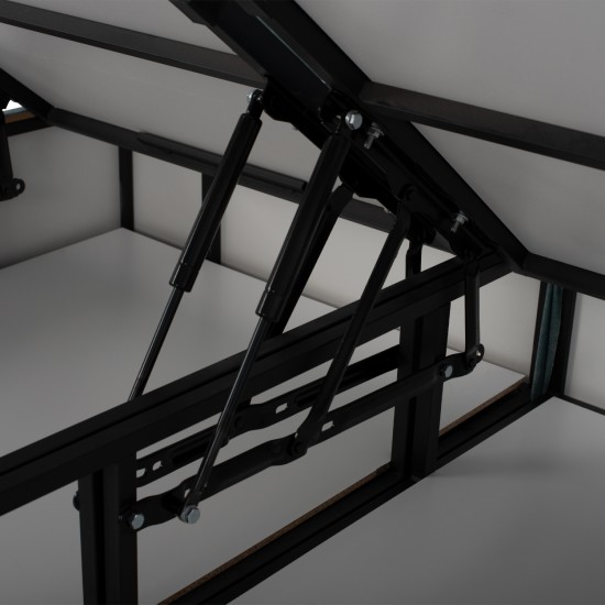 ΚΡΕΒΑΤΙ MILO ΜΕ ΑΠΟΘΗΚΕΥΤΙΚΟ ΠΡΑΣΙΝΟ ΥΦΑΣΜΑ τύπου NUBUCK ΓΙΑ ΣΤΡΩΜΑ 160x200 εκ.