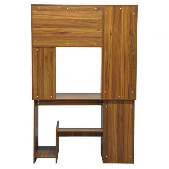 ΓΡΑΦΕΙΟ ΜΕ ΒΙΒΛΙΟΘΗΚΗ-ΡΑΦΙΕΡΑ STATUS ΚΑΡΥΔΙ 120x55x182 εκ.