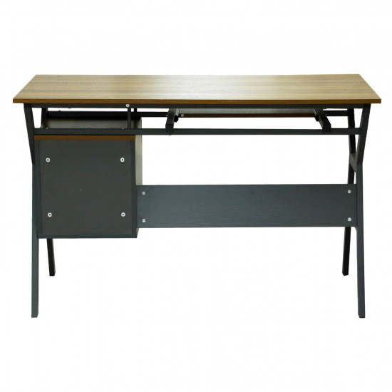 ΓΡΑΦΕΙΟ ΚΑΡΥΔΙ-ΓΚΡΙ ΜΕ ΜΑΤ ΓΚΡΙ ΣΚΕΛΕΤΟ 120X60X76εκ.