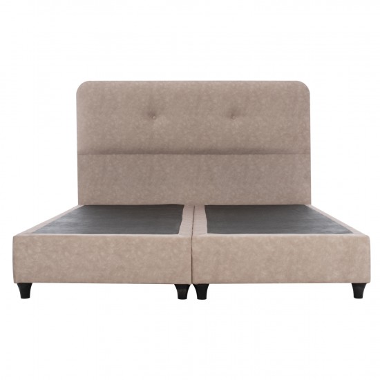 ΚΡΕΒΑΤΙ DOLORES ΜΠΕΖ ΥΦΑΣΜΑ τ.NUBUCK, 150x200 εκ.