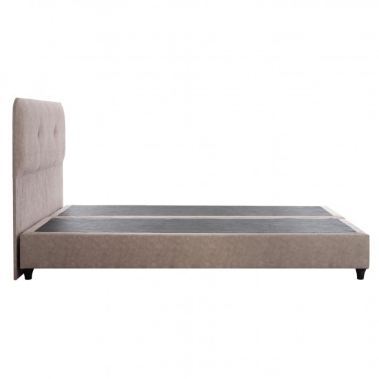 ΚΡΕΒΑΤΙ DOLORES ΜΠΕΖ ΥΦΑΣΜΑ τ.NUBUCK, 150x200 εκ.