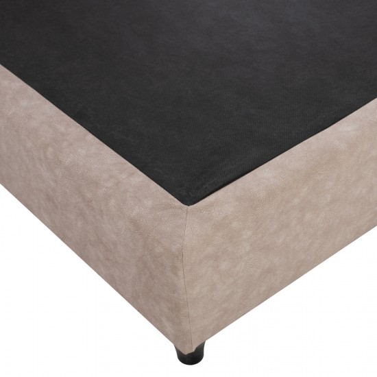 ΚΡΕΒΑΤΙ DOLORES ΜΠΕΖ ΥΦΑΣΜΑ τ.NUBUCK, 150x200 εκ.