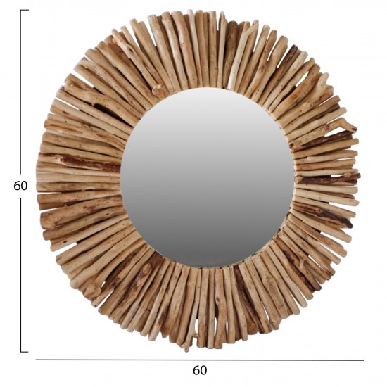 ΚΑΘΡΕΠΤΗΣ ΑΠΟ ΜΑΣΙΦ ΞΥΛΟ ΤΙΚ ΦΥΣΙΚΟ 60X5X60ΕΚ.