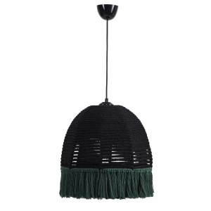 ΦΩΤΙΣΤΙΚΟ ΟΡΟΦΗΣ ΚΡΕΜΑΣΤΟ ΑΠΟ ΣΧΟΙΝΙ ΚΥΠΑΡΙΣΣΙ ΜΑΥΡΟ Φ30x80 εκ.