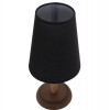 ΕΠΙΤΡΑΠΕΖΙΟ ΦΩΤΙΣΤΙΚΟ ΞΥΛΙΝΟ ΜΕ ΚΥΛΙΝΔΡΙΚΟ ΚΑΠΕΛΟ ΜΑΥΡΟ Φ15x34Yεκ.