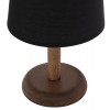 ΕΠΙΤΡΑΠΕΖΙΟ ΦΩΤΙΣΤΙΚΟ ΞΥΛΙΝΟ ΜΕ ΚΥΛΙΝΔΡΙΚΟ ΚΑΠΕΛΟ ΜΑΥΡΟ Φ15x34Yεκ.