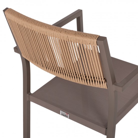 ΠΟΛΥΘΡΟΝΑ ΑΛΟΥΜΙΝΙΟΥ ΕΠΑΓΓΕΛΜΑΤΙΚΗ ΣΑΜΠΑΝΙΖΕ ME RATTAN ΠΛΑΤΗ 57x61x83Yεκ.