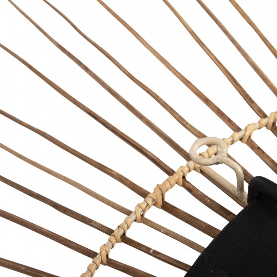 ΚΑΘΡΕΠΤΗΣ ΣΤΡΟΓΓΥΛΟΣ ΜΕ ΠΛΑΙΣΙΟ ΑΠΟ STICKS ΚΟΚΟΦΟΙΝΙΚΑ ΣΕ ΧΡΩΜΑ ΦΥΣΙΚΟ Φ85 εκ.