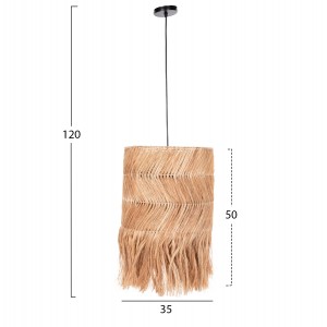 ΦΩΤΙΣΤΙΚΟ ΟΡΟΦΗΣ ΚΥΛΙΝΔΡΙΚΟ ΑΠΟ ΑΜΠΑΚΑ ΣΕ ΦΥΣΙΚΟ ΧΡΩΜΑ 35x35x50Υεκ.