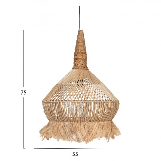 ΦΩΤΙΣΤΙΚΟ ΟΡΟΦΗΣ ΑΠΟ ΙΝΕΣ ΑΜΠΑΚΑ ΚΑΙ ΜΠΑΝΑΝΑΣ ΣΕ ΦΥΣΙΚΟ 55x55x75Yεκ.