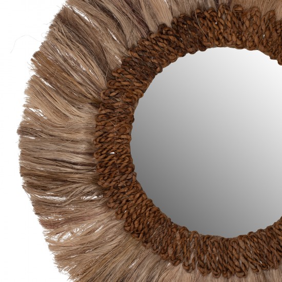 ΚΑΘΡΕΠΤΗΣ ΤΟΙΧΟΥ ΣΤΡΟΓΓΥΛΟΣ ΠΛΑΙΣΙΟ ΙΝΕΣ ΑΜΠΑΚΑ ΣΕ ΧΡΩΜΑ ΦΥΣΙΚΟ 60x4,5x60Yεκ.