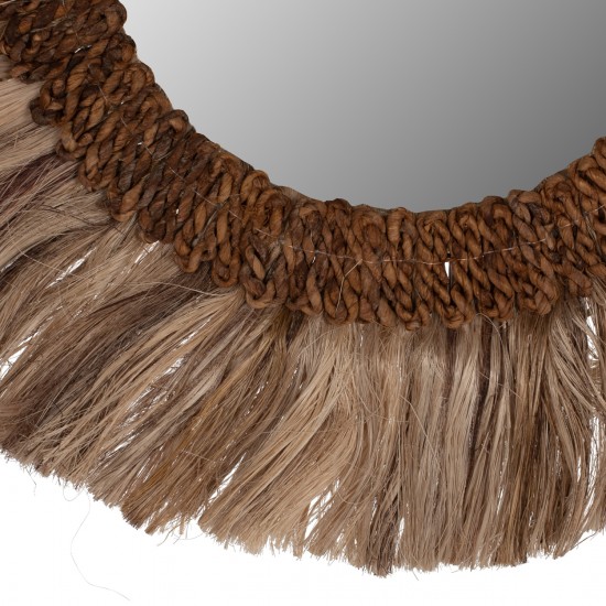 ΚΑΘΡΕΠΤΗΣ ΤΟΙΧΟΥ ΣΤΡΟΓΓΥΛΟΣ ΠΛΑΙΣΙΟ ΙΝΕΣ ΑΜΠΑΚΑ ΣΕ ΧΡΩΜΑ ΦΥΣΙΚΟ 60x4,5x60Yεκ.