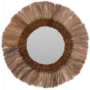 ΚΑΘΡΕΠΤΗΣ ΤΟΙΧΟΥ ΣΤΡΟΓΓΥΛΟΣ ΠΛΑΙΣΙΟ ΙΝΕΣ ΑΜΠΑΚΑ ΣΕ ΧΡΩΜΑ ΦΥΣΙΚΟ 60x4,5x60Yεκ.