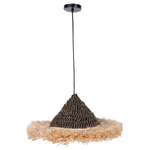 ΦΩΤΙΣΤΙΚΟ ΟΡΟΦΗΣ ΑΠΟ ΙΝΕΣ ΣΙΖΑΛ ΚΑΙ ΑΜΠΑΚΑ ΣΕ ΦΥΣΙΚΟ-ΜΑΥΡΟ 50x50x20Yεκ.