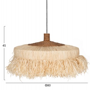 ΦΩΤΙΣΤΙΚΟ ΟΡΟΦΗΣ ΚΥΛΙΝΔΡΙΚΟ ΚΑΠΕΛΟ ΑΠΟ ΙΝΕΣ ΣΙΖΑΛ ΣΕ ΦΥΣΙΚΟ 80x80x45Υεκ.