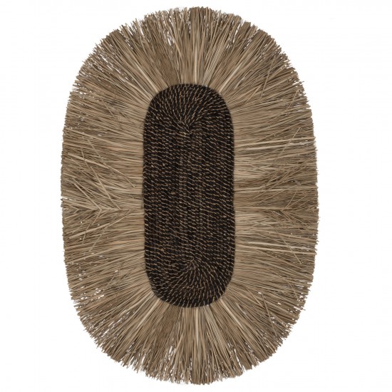 ΔΙΑΚΟΣΜΗΤΙΚΟ ΤΟΙΧΟΥ ΟΒΑΛ ΑΠΟ GRASS ΚΑΙ ΙΝΕΣ ΑΜΠΑΚΑ ΣΕ ΧΡΩΜΑ ΦΥΣΙΚΟ 50x5x75Yεκ.