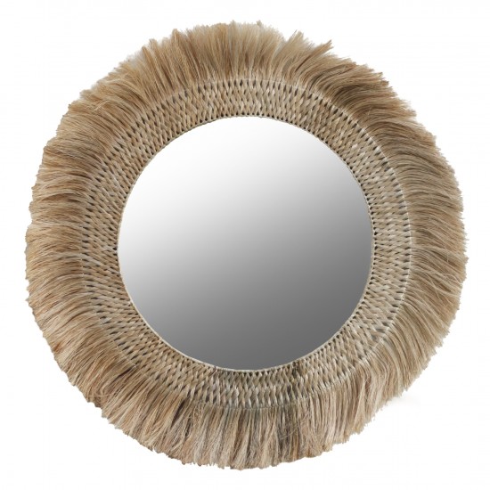 ΚΑΘΡΕΠΤΗΣ ΤΟΙΧΟΥ ΣΤΡΟΓΓΥΛΟΣ ΜΕ ΙΝΕΣ ΑΜΠΑΚΑ ΣΕ ΧΡΩΜΑ ΦΥΣΙΚΟ 120x4x120Yεκ.