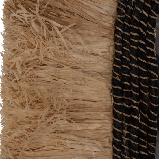 ΚΑΘΡΕΠΤΗΣ ΤΟΙΧΟΥ ΟΒΑΛ ΑΠΟ ΙΝΕΣ ΣΙΖΑΛ ΣΕ ΧΡΩΜΑ ΦΥΣΙΚΟ ΜΑΥΡΟ 55x4x90Yεκ.