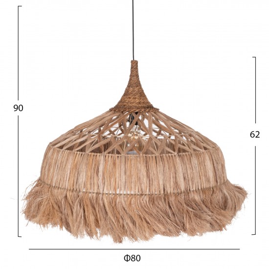 ΦΩΤΙΣΤΙΚΟ ΟΡΟΦΗΣ ΑΠΟ ΙΝΕΣ ΚΑΝΝΑΒΗΣ ΜΑΝΙΛΑΣ ΣΕ ΦΥΣΙΚΟ Φ80x62-90Yεκ.