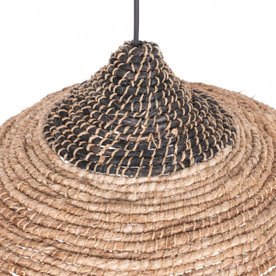 ΦΩΤΙΣΤΙΚΟ ΟΡΟΦΗΣ ΑΠΟ ΙΝΕΣ ΑΜΠΑΚΑ ΣΕ ΦΥΣΙΚΟ-ΜΑΥΡΟ Φ45x23-60Υεκ.