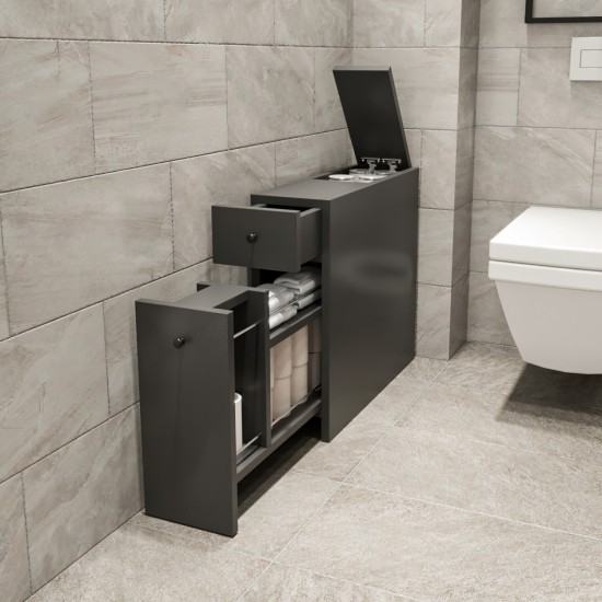 ΝΤΟΥΛΑΠΙ ΜΠΑΝΙΟΥ ΑΝΘΡΑΚΙ ΜΕΛΑΜΙΝΗ 19x60x55Υεκ.