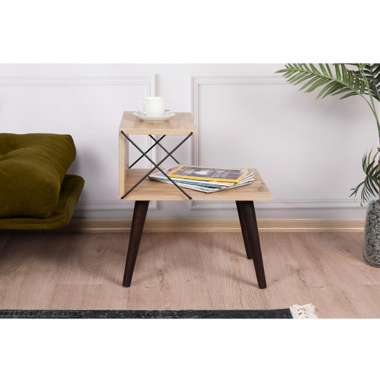 ΒΟΗΘΗΤΙΚΟ ΤΡΑΠΕΖΙ ΚΟΜΟΔΙΝΟ ΜΕΛΑΜΙΝΗΣ ΣΕ ΦΥΣΙΚΟ ΧΡΩΜΑ 50x55x40Υεκ.