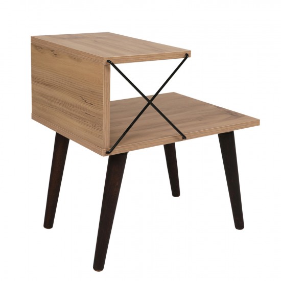 ΒΟΗΘΗΤΙΚΟ ΤΡΑΠΕΖΙ ΚΟΜΟΔΙΝΟ ΜΕΛΑΜΙΝΗΣ ΣΕ ΦΥΣΙΚΟ ΧΡΩΜΑ 50x55x40Υεκ.