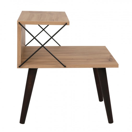 ΒΟΗΘΗΤΙΚΟ ΤΡΑΠΕΖΙ ΚΟΜΟΔΙΝΟ ΜΕΛΑΜΙΝΗΣ ΣΕ ΦΥΣΙΚΟ ΧΡΩΜΑ 50x55x40Υεκ.