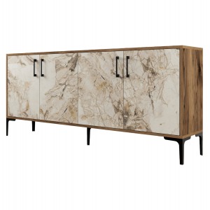 ΜΠΟΥΦΕΣ ΜΕΛΑΜΙΝΗΣ ΕΦΕ ΕΚΡΟΥ ΜΑΡΜΑΡΟ ΚΑΙ ΚΑΡΥΔΙ 180x35x78Υεκ.