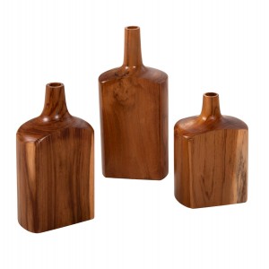 ΔΙΑΚΟΣΜΗΤΙΚA ΜΠΟΥΚΑΛΙΑ ΣΕΤ 3ΤΜΧ ΑΠΟ ΜΑΣΙΦ ΞΥΛΟ ΤΙΚ ΚΑΡΥΔΙ