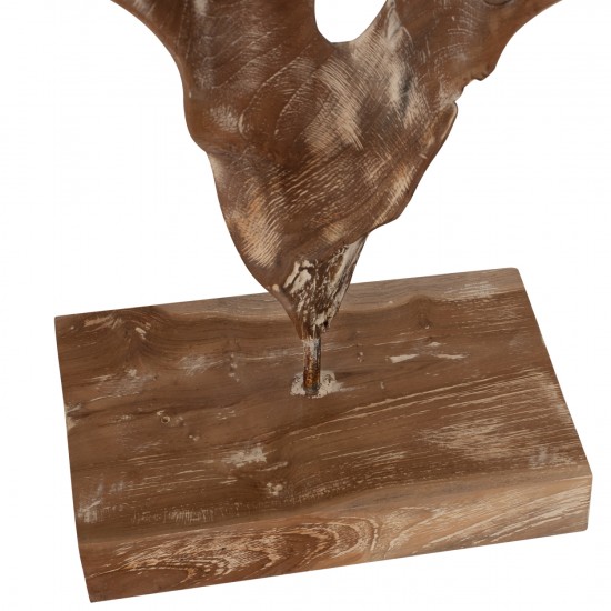 ΕΠΙΤΡΑΠΕΖΙΟ ΔΙΑΚΟΣΜΗΤΙΚΟ ΑΠΟ ΜΑΣΙΦ ΞΥΛΟ ΤΙΚ WHITEWASH 26Χ16Χ70 ΕΚ.