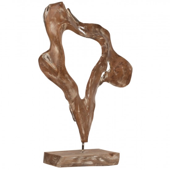 ΕΠΙΤΡΑΠΕΖΙΟ ΔΙΑΚΟΣΜΗΤΙΚΟ ΑΠΟ ΜΑΣΙΦ ΞΥΛΟ ΤΙΚ WHITEWASH 26Χ16Χ70 ΕΚ.