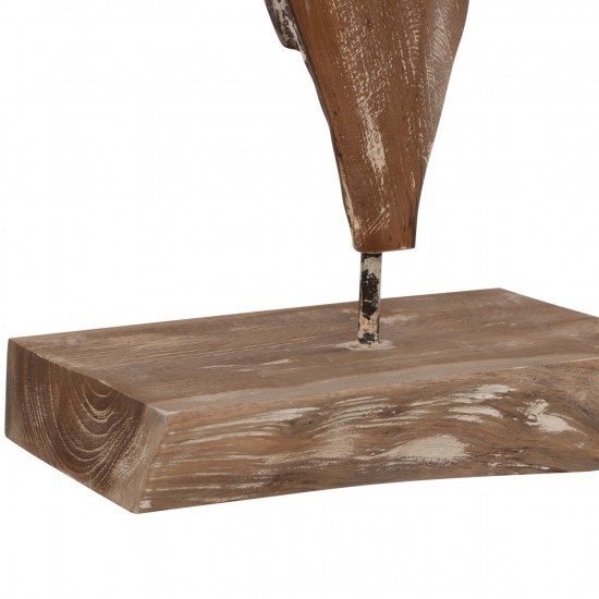 ΕΠΙΤΡΑΠΕΖΙΟ ΔΙΑΚΟΣΜΗΤΙΚΟ ΑΠΟ ΜΑΣΙΦ ΞΥΛΟ ΤΙΚ WHITEWASH 26Χ16Χ70 ΕΚ.