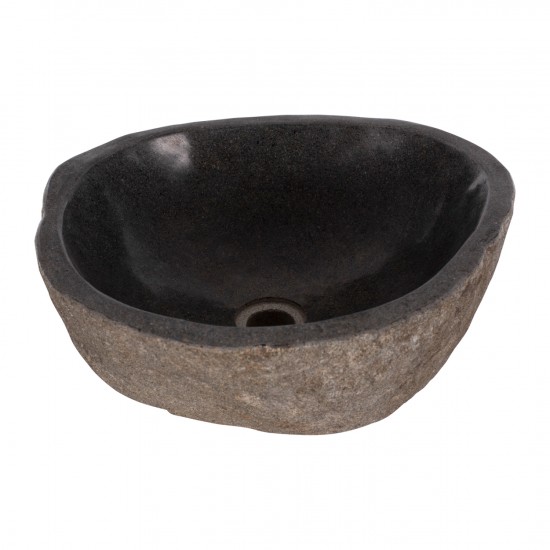 ΝΕΡΟΧΥΤΗΣ STONE SINK ΛΑΞΕΥΜΕΝΗ ΠΕΤΡΑ ΓΚΡΙ ΧΡΩΜΑ 40x40x20Yεκ.