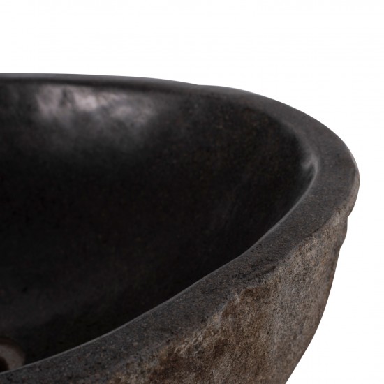 ΝΕΡΟΧΥΤΗΣ STONE SINK ΛΑΞΕΥΜΕΝΗ ΠΕΤΡΑ ΓΚΡΙ ΧΡΩΜΑ 40x40x20Yεκ.