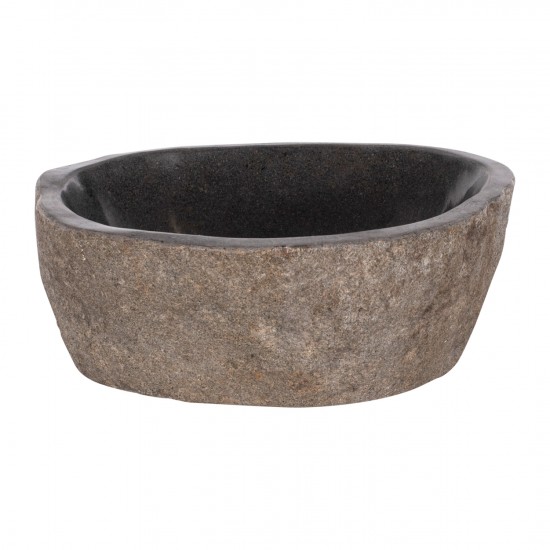 ΝΕΡΟΧΥΤΗΣ STONE SINK ΛΑΞΕΥΜΕΝΗ ΠΕΤΡΑ ΓΚΡΙ ΧΡΩΜΑ 40x40x20Yεκ.