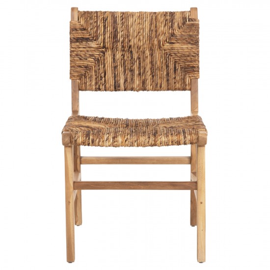 ΚΑΡΕΚΛΑ ΑΠΟ ΞΥΛΟ ΤΕΑΚ ME ΨΑΘΙΝΗ ΠΛΑΤΗ ΚΑΙ ΚΑΘΙΣΜΑ ΦΥΣΙΚΟ ΧΡΩΜΑ 51x60,5x88Yεκ.