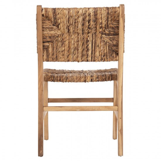 ΚΑΡΕΚΛΑ ΑΠΟ ΞΥΛΟ ΤΕΑΚ ME ΨΑΘΙΝΗ ΠΛΑΤΗ ΚΑΙ ΚΑΘΙΣΜΑ ΦΥΣΙΚΟ ΧΡΩΜΑ 51x60,5x88Yεκ.