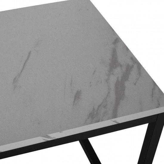 ΖΙΓΚΟΝ GRELAY 2 ΤΕΜΑΧΙΩΝ MDF ΟΨΗ ΜΑΡΜΑΡΟΥ & ΜΕΤΑΛΛΟ 45Χ45Χ50Yεκ.