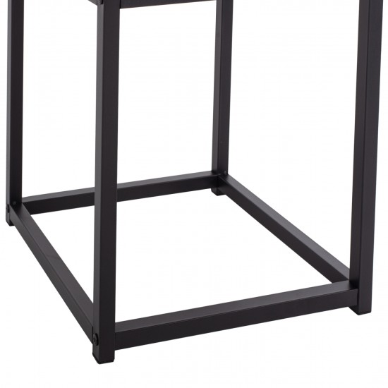 ΖΙΓΚΟΝ GRELAY 2 ΤΕΜΑΧΙΩΝ MDF ΟΨΗ ΜΑΡΜΑΡΟΥ & ΜΕΤΑΛΛΟ 45Χ45Χ50Yεκ.