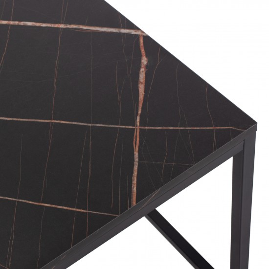 ΖΙΓΚΟΝ GRELAY 2 ΤΕΜΑΧΙΩΝ MDF ΟΨΗ ΜΑΡΜΑΡΟΥ & ΜΕΤΑΛΛΟ 45Χ45Χ50Yεκ.